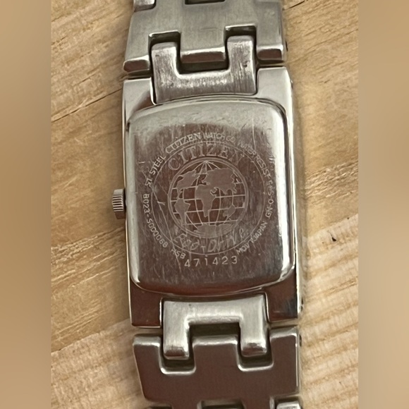 Citizen Eco-Drive Ladies Watch Crystal Black Dial Crystal and Stainless Bracelet - Picture 11 of 14